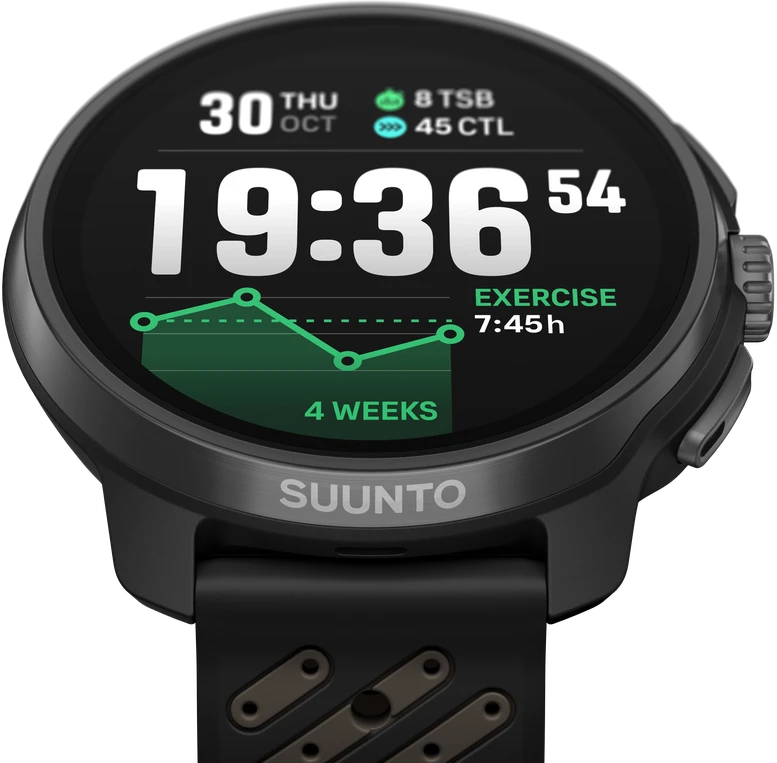 Išmanusis laikrodis SUUNTO RACE 2 TITANIUM Juodas sportinis laikrodis