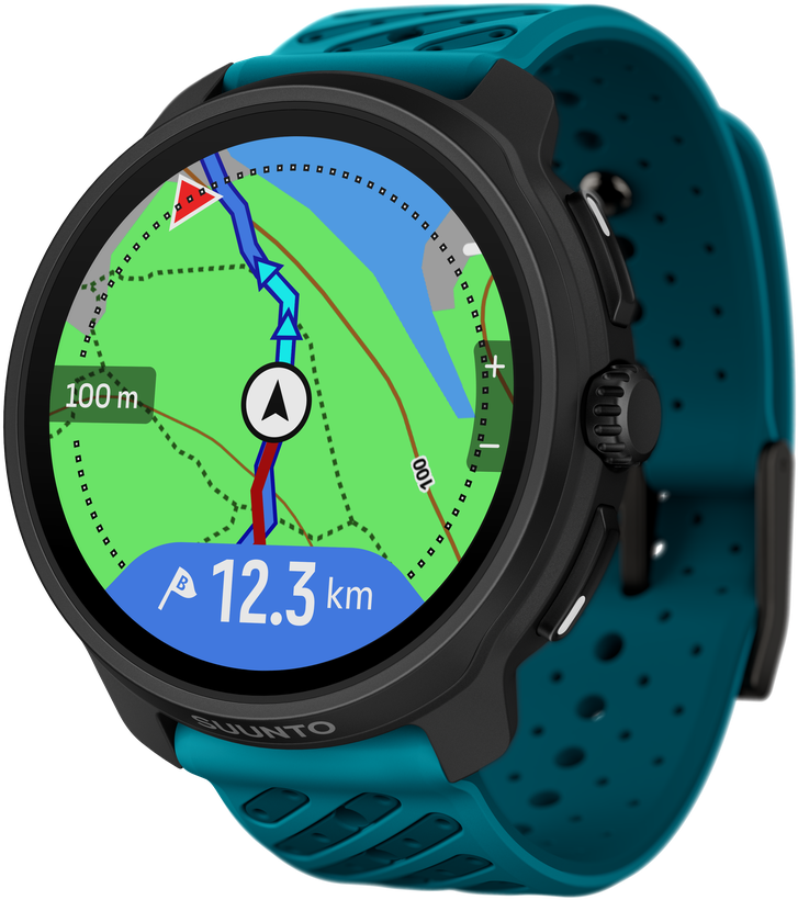 Išmanusis laikrodis SUUNTO RACE 2 WAVE Mėlynas sportinis laikrodis