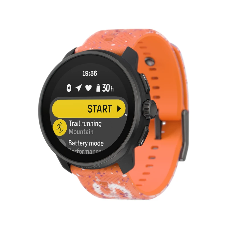 Išmanusis laikrodis SUUNTO RACE S POWDER Oranžinis sportinis laikrodis