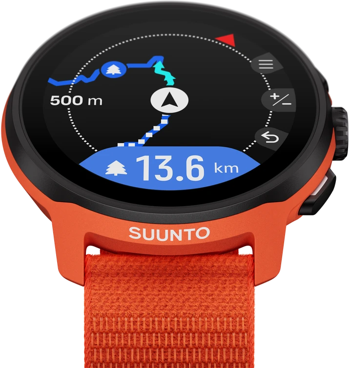Išmanusis laikrodis SUUNTO RUN CORAL Oranžinis sportinis laikrodis