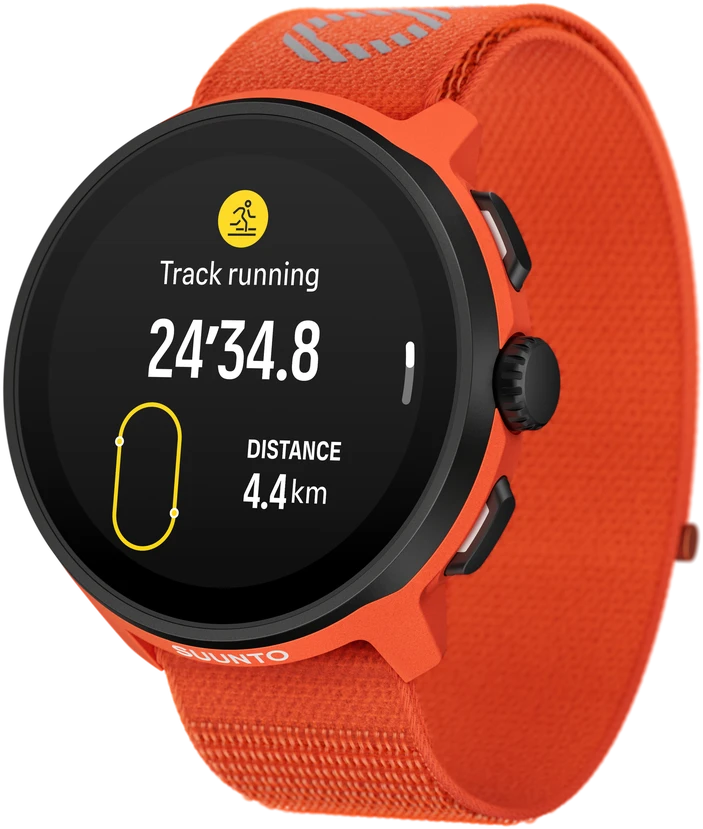 Išmanusis laikrodis SUUNTO RUN CORAL Oranžinis sportinis laikrodis
