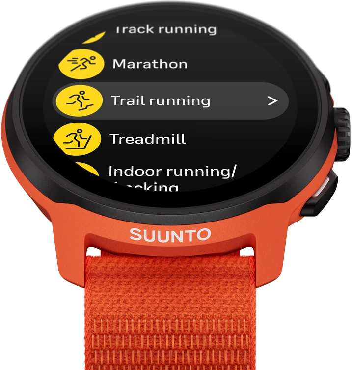 Išmanusis laikrodis SUUNTO RUN CORAL Oranžinis sportinis laikrodis
