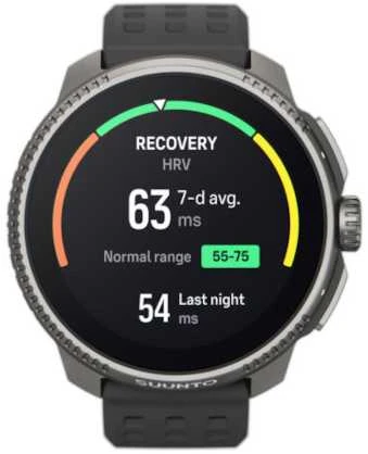 Išmanusis laikrodis Suunto Race Titanium Charcoal, Tamsiai pilkos spalvos korpusas su juodos spalvos dirželiu