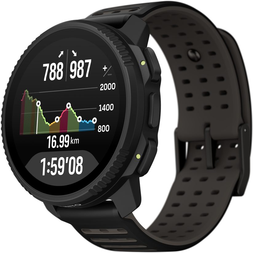 Išmanusis laikrodis SUUNTO VERTICAL 2 ALL Juodas sportinis laikrodis