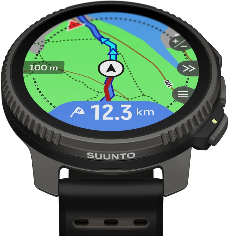 Išmanusis laikrodis SUUNTO VERTICAL 2 TITANIUM Juodas sportinis laikrodis