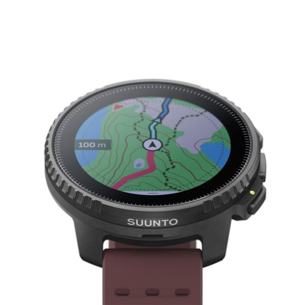 Išmanusis laikrodis Suunto Vertical, Juodos spalvos korpusas su bordo spalvos dirželiu