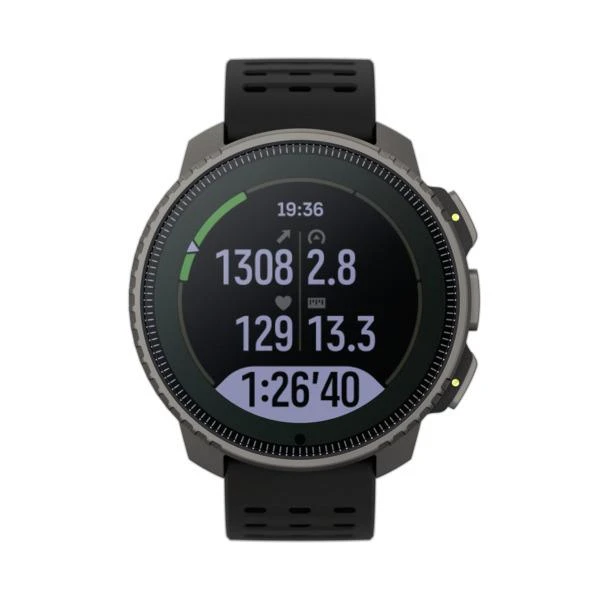 Išmanusis laikrodis Suunto Vertical Titanium Solar, Titano spalvos korpusas su juodos spalvos dirželiu