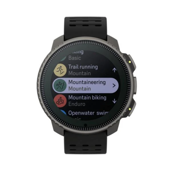 Išmanusis laikrodis Suunto Vertical Titanium Solar, Titano spalvos korpusas su juodos spalvos dirželiu