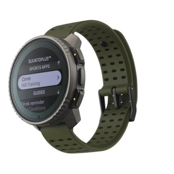 Išmanusis laikrodis Suunto Vertical Solar Forest, Tamsiai pilkos spalvos korpusas su žalios spalvos dirželiu