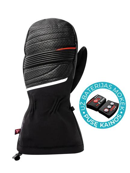 LENZ HEAT GLOVE 6.0 FINGER CAP MITTENS UNISEX šildomos pirštinės (Dydis: M)