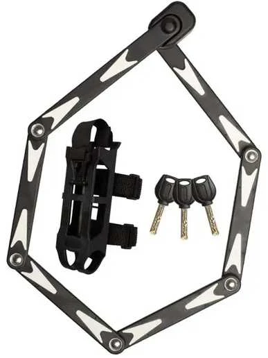 Masterlock MASTER LOCK sulankstoma dviračio spyna su grūdinto plieno jungtimis 3 raktai ir laikiklis