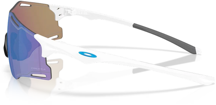 OAKLEY CYBR ZERO Polished Baltas/Prizm Sapphire sportiniai akiniai