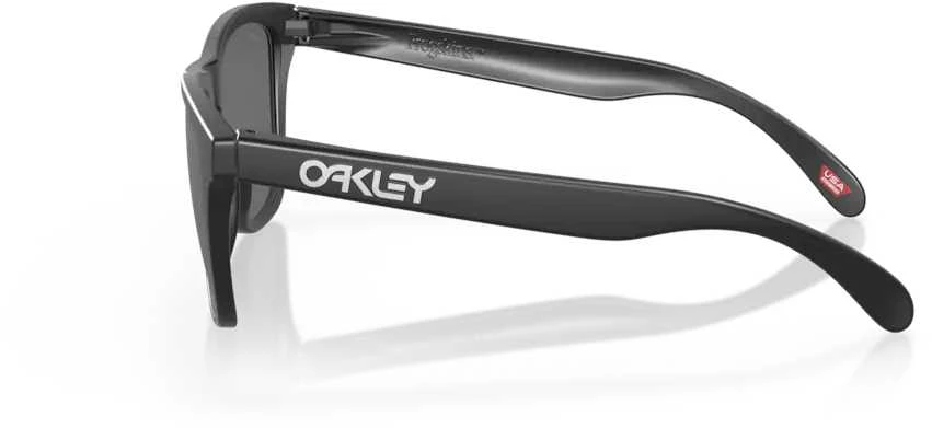 Oakley Frogskins juodi akiniai su logotipu