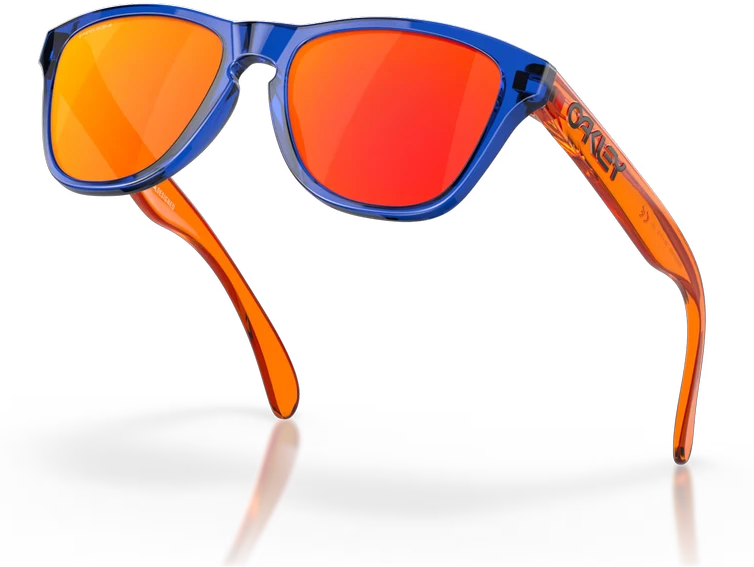Oakley Frogskins XXS akiniai su Mėlynai-Oranžiniu rėmu