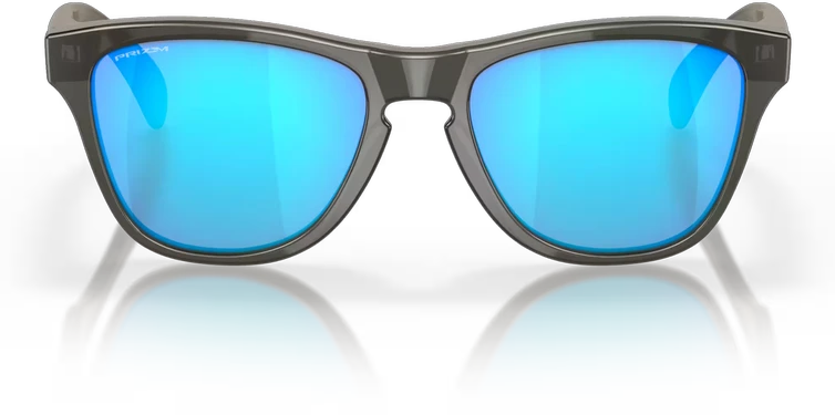 Oakley Frogskins XXS pilki akiniai su žydrais stiklais