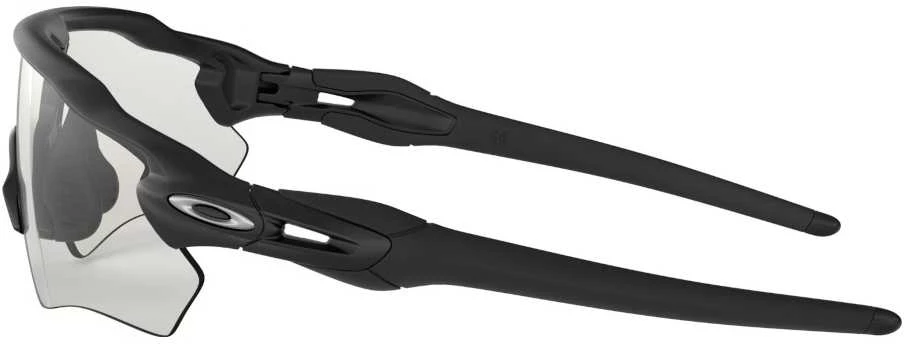 Oakley Radar EV Path matiniai juodi sportiniai akiniai iš šono