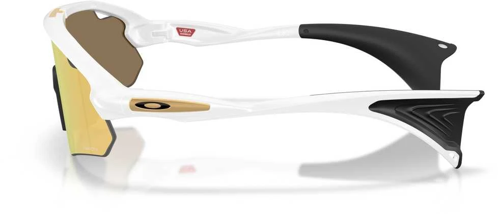 OAKLEY Stunt Devil Matte Baltas/Prizm 24k sportiniai akiniai