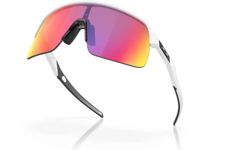 Oakley Sutro Lite balti akiniai su rausvais lęšiais