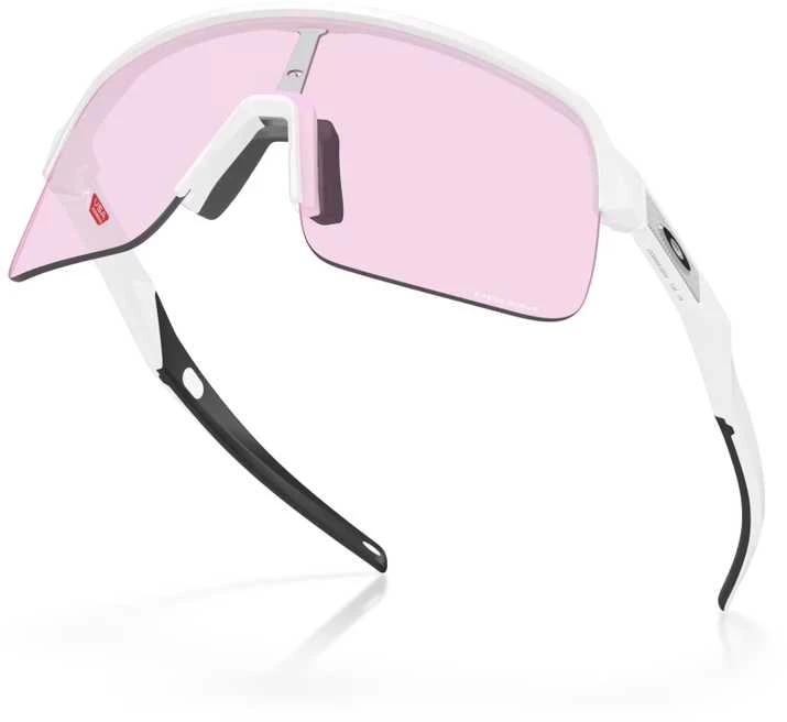 Oakley Sutro Lite S sportiniai akiniai, balti su rausvais lęšiais