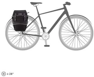 ORTLIEB BIKE PACKER PLUS dviračio krepšių komplektas