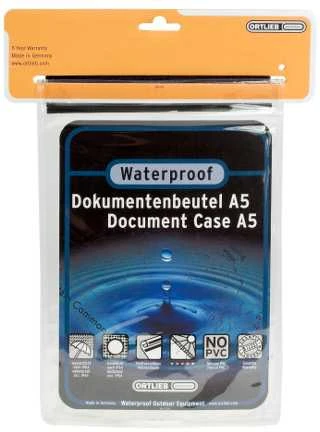 ORTLIEB vandeniui atsparus dokumentų įdėklas A5