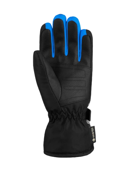 Reusch Flash pirštinės, juodas delnas su mėlynais akcentais