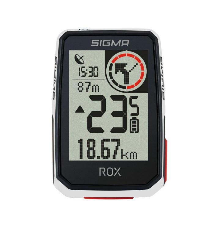 Sigma ROX 2.0 GPS dviračio kompiuteris, Baltas