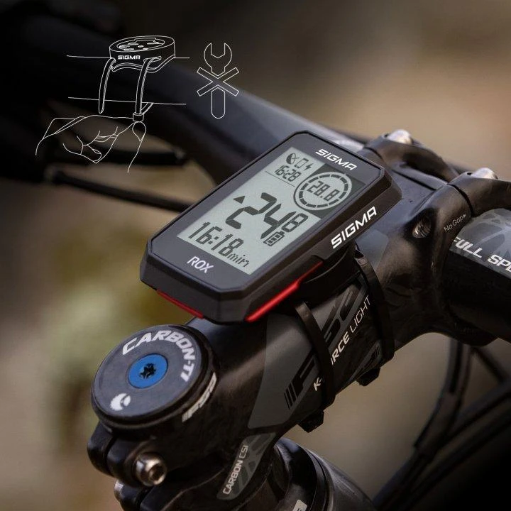Dviračio kompiuteris SIGMA ROX 2.0 GPS Juodas