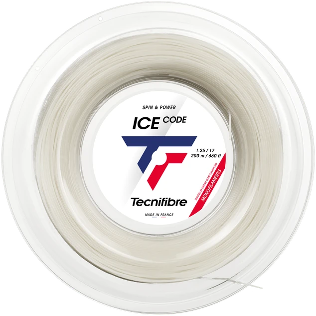 TECNIFIBRE BOB 200m ICE CODE 1.25 stygos teniso raketei