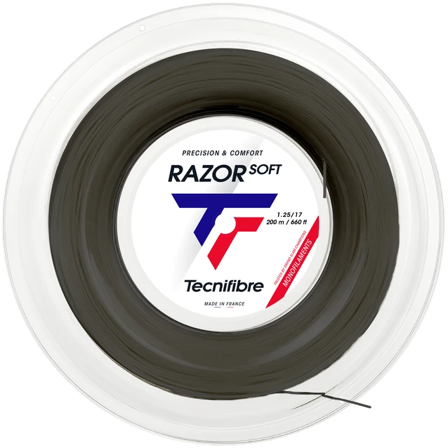 TECNIFIBRE BOB 200m RAZOR SOFT 1.25 stygos teniso raketei