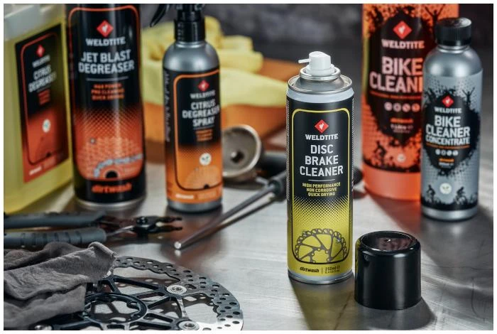 WELDTITE <br /> Purškiamas diskinių stabdžių valiklis 250 ml
