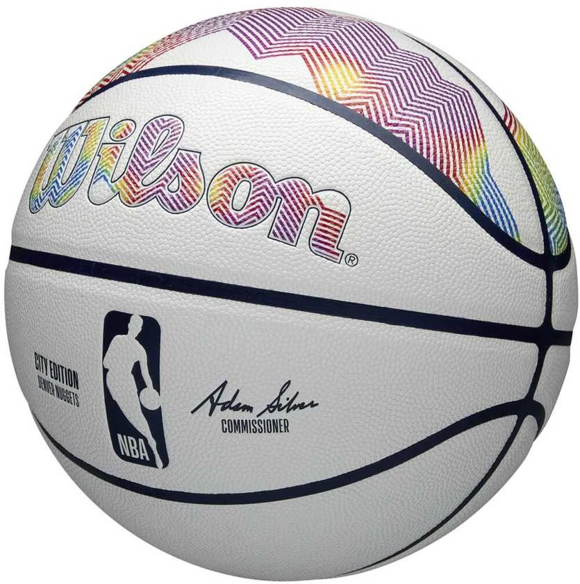 WILSON NBA TEAM CITY COLLECTOR DENVER NUGGETS krepšinio kamuolys