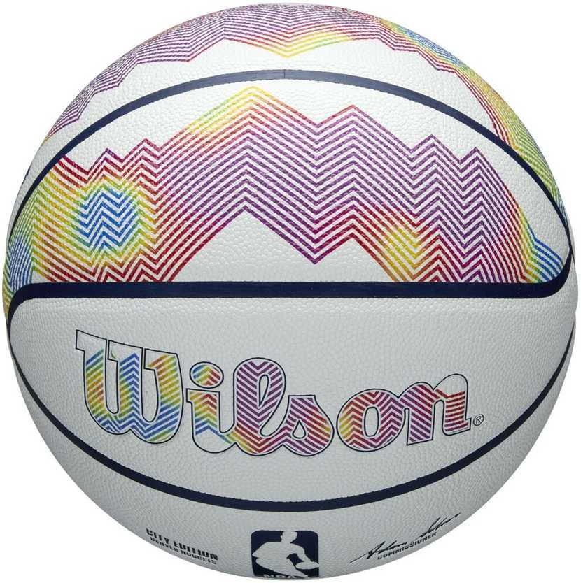WILSON NBA TEAM CITY COLLECTOR DENVER NUGGETS krepšinio kamuolys