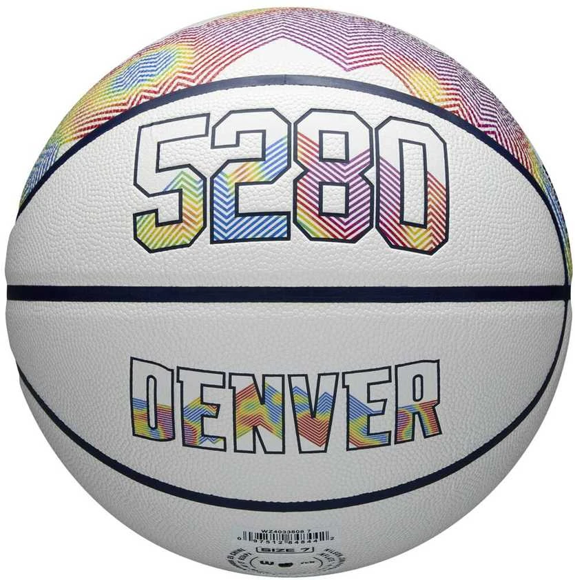 WILSON NBA TEAM CITY COLLECTOR DENVER NUGGETS krepšinio kamuolys