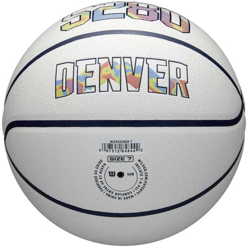 WILSON NBA TEAM CITY COLLECTOR DENVER NUGGETS krepšinio kamuolys