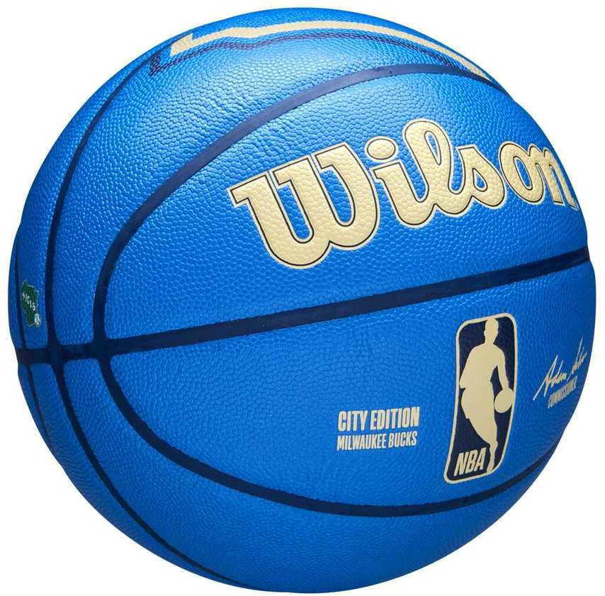 WILSON NBA TEAM CITY COLLECTOR MILWAUKEE BUCKS krepšinio kamuolys