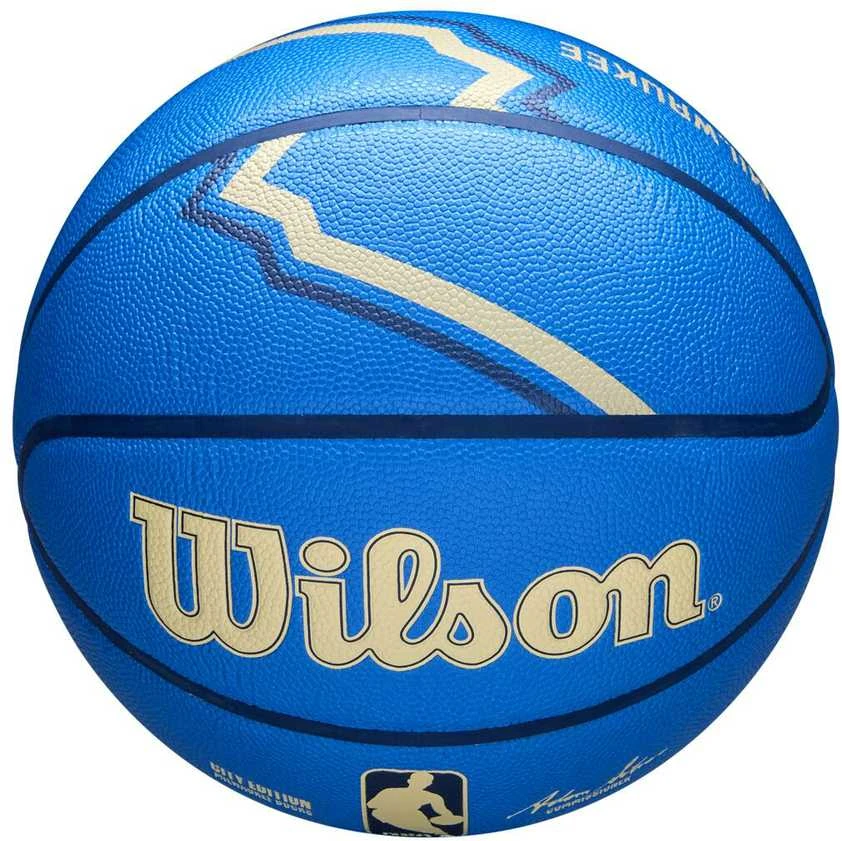 WILSON NBA TEAM CITY COLLECTOR MILWAUKEE BUCKS krepšinio kamuolys