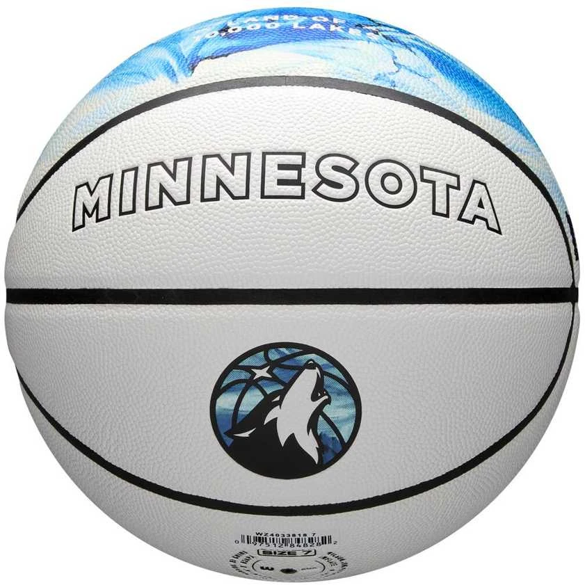 WILSON NBA TEAM CITY COLLECTOR MINNESOTA TIMBERWOLVES krepšinio kamuolys