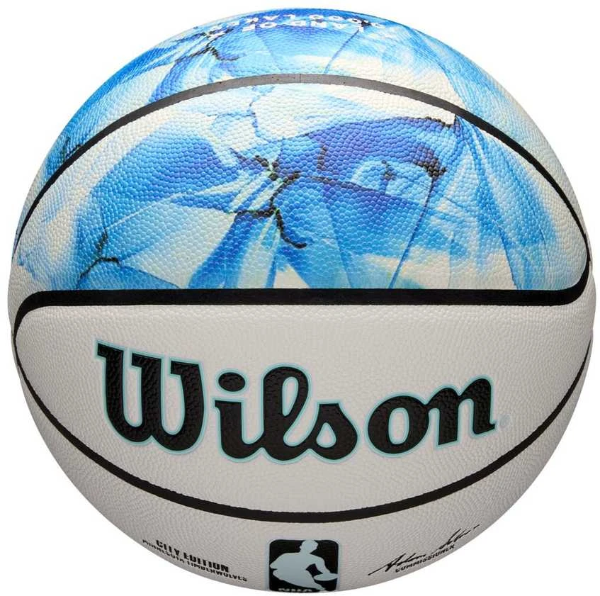 WILSON NBA TEAM CITY COLLECTOR MINNESOTA TIMBERWOLVES krepšinio kamuolys