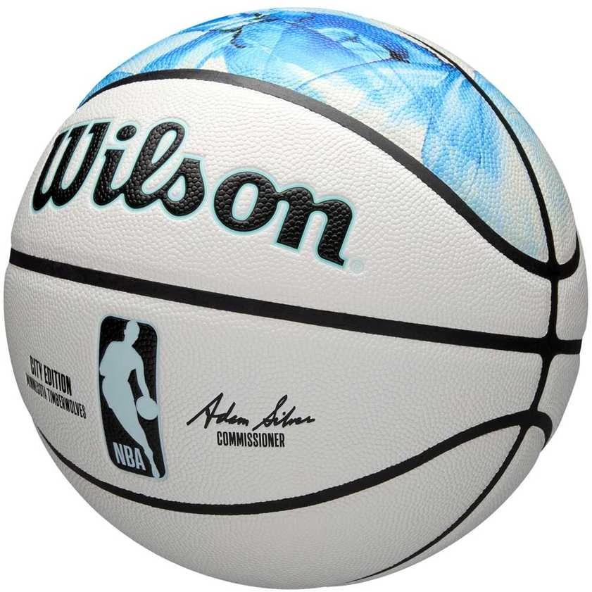 WILSON NBA TEAM CITY COLLECTOR MINNESOTA TIMBERWOLVES krepšinio kamuolys