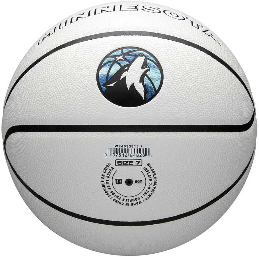 WILSON NBA TEAM CITY COLLECTOR MINNESOTA TIMBERWOLVES krepšinio kamuolys