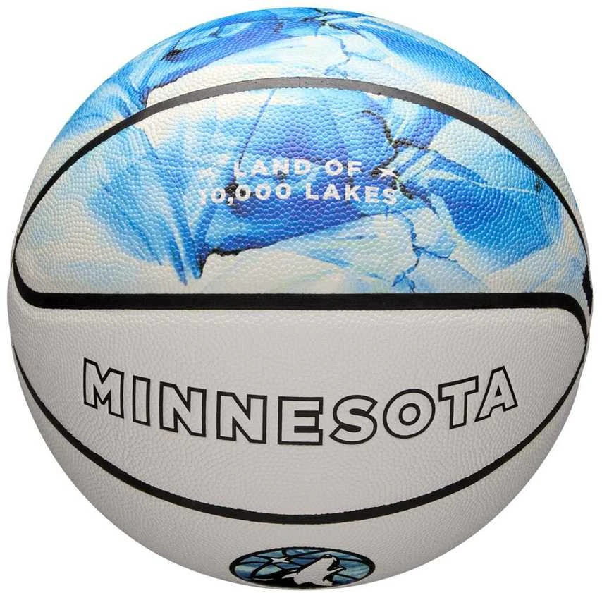 WILSON NBA TEAM CITY COLLECTOR MINNESOTA TIMBERWOLVES krepšinio kamuolys