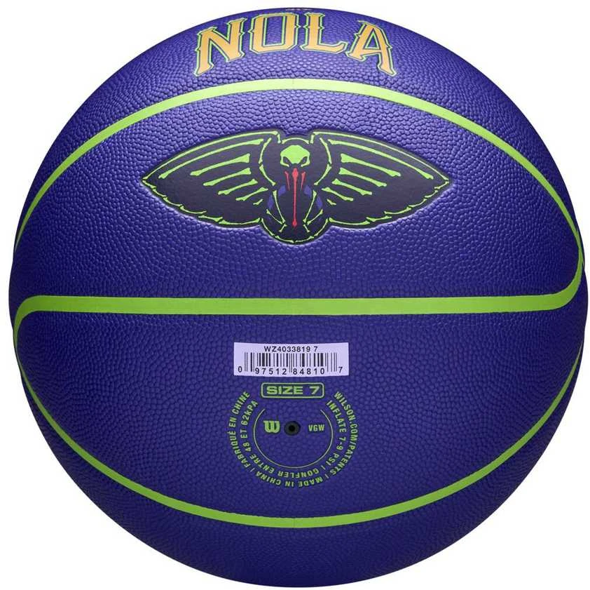WILSON NBA TEAM CITY COLLECTOR NEW ORLEANS PELICANS krepšinio kamuolys