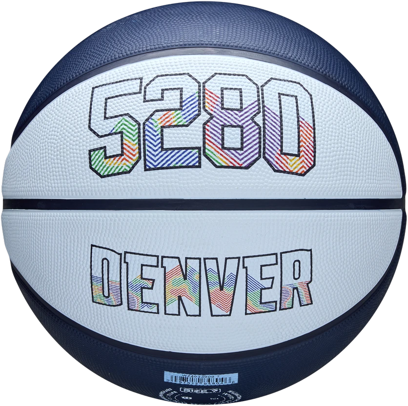 WILSON NBA TEAM CITY EDITION DENVER NUGGETS krepšinio kamuolys