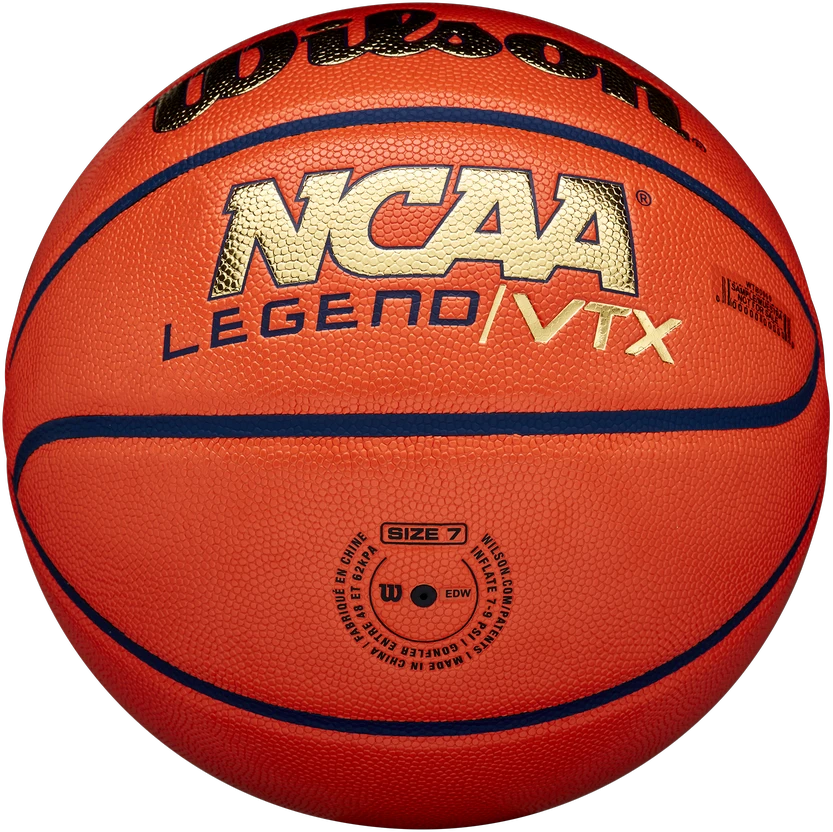 KREPŠINIO KAMUOLYS WILSON NCAA LEGEND VTX BSKT Oranžinis/GOLD R.7 601498