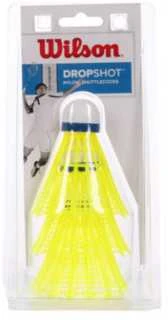 WILSON WILSON DROPSHOT 3 CLAMSHEL badmintono plunksnelės (3 vnt.)