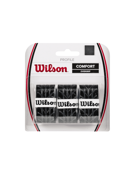 Teniso Raketės Apvijos Wilson Profile Comfort Overgrip 3vnt Juoda