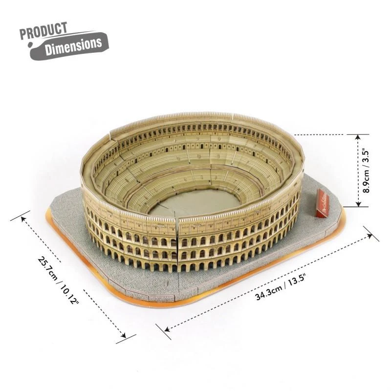 CUBICFUN 3D dėlionė iš serijos „National Geographic“ - „Koliziejus“