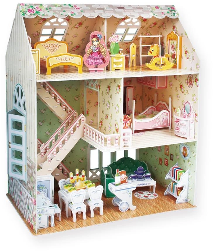 Puzzle CUBICFUN 3D dėlionė (vidutinė) „Lėlių namas“