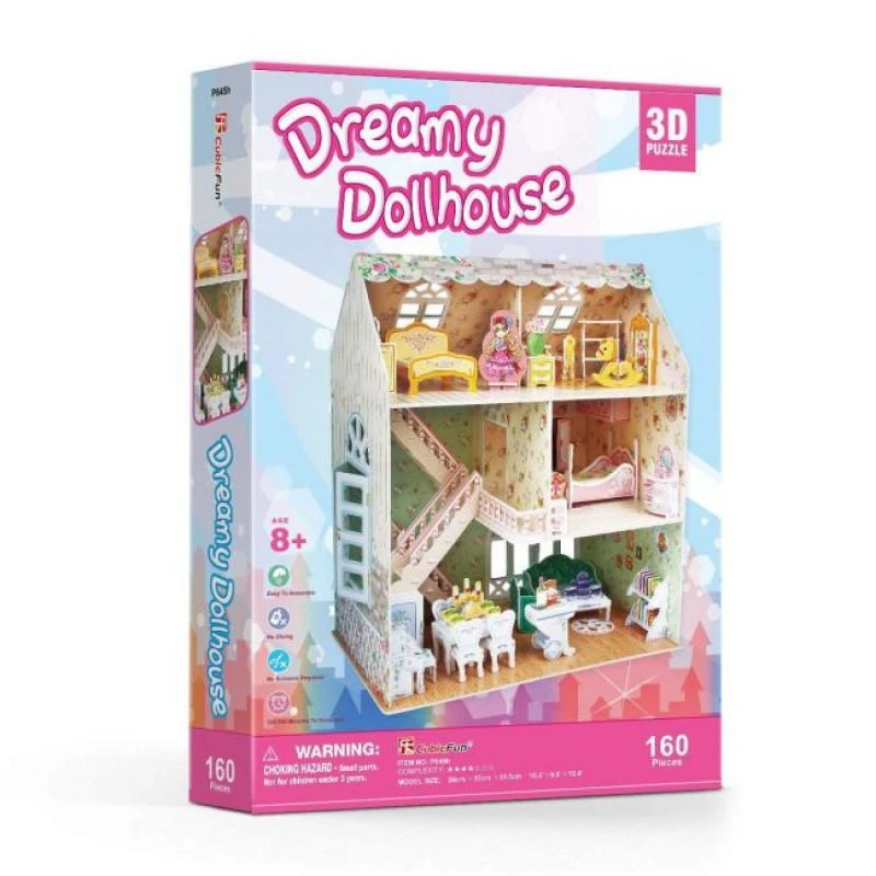 Puzzle CUBICFUN 3D dėlionė (vidutinė) „Lėlių namas“